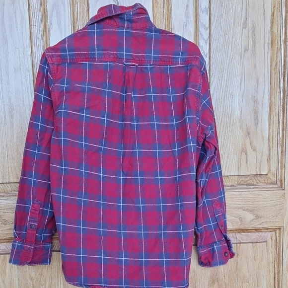 Make Offer Jachs Red and Blue Casual Button Down Shirt - Picture 3 of 3